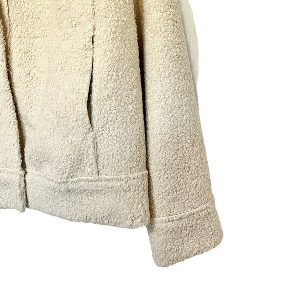 Marine Layer Women’s Quebec Sherpa Jacket Size L Antique White NEW - Picture 7 of 10